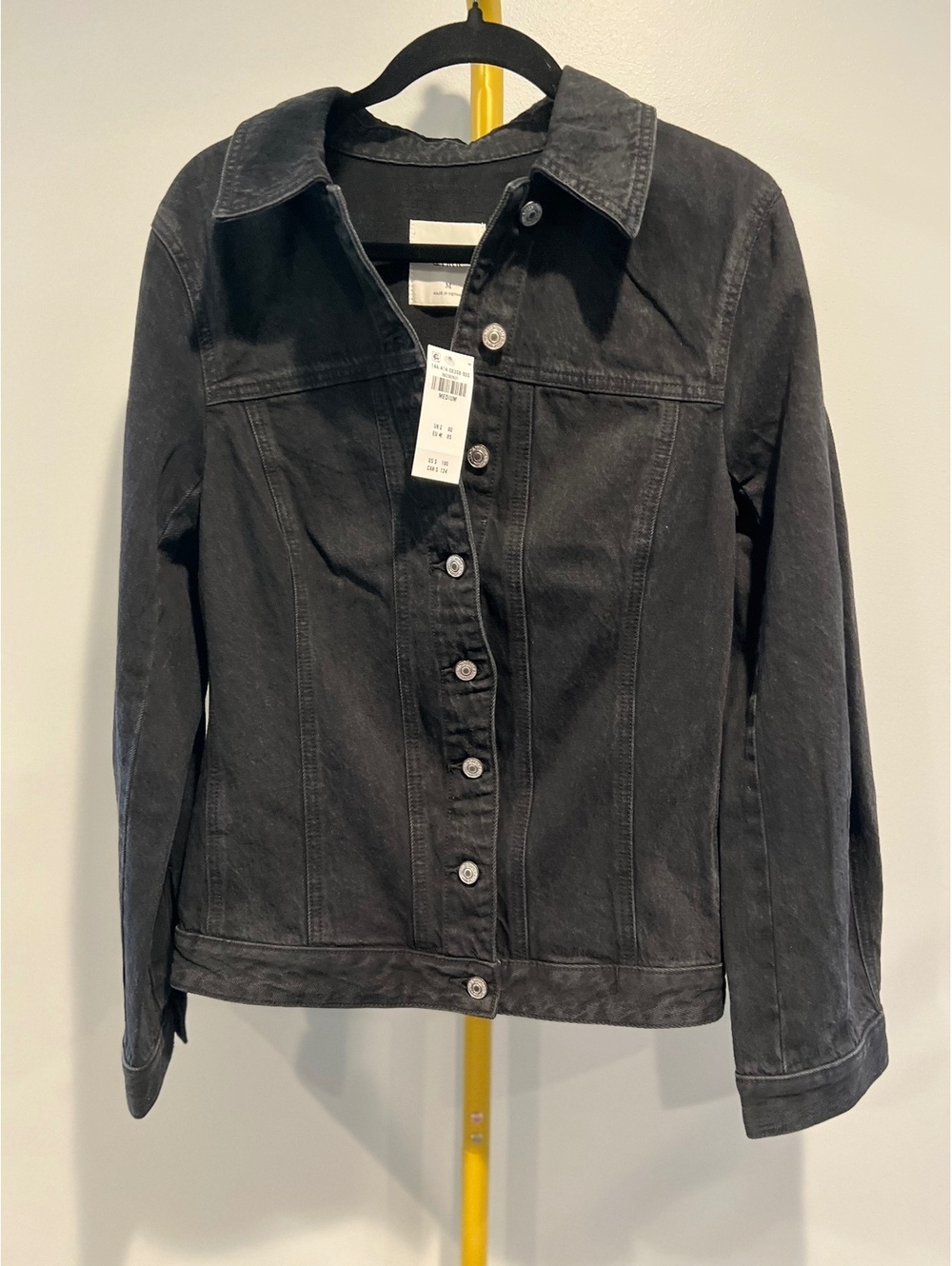 NWT Abercrombie & Fitch Black Denim Jacket